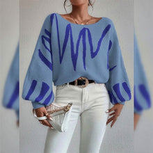 将图片加载到图库查看器，Women's Pullover Sweater Jumper Ribbed Knit Oversized Crew Neck
