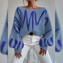 将图片加载到图库查看器，Women's Pullover Sweater Jumper Ribbed Knit Oversized Crew Neck
