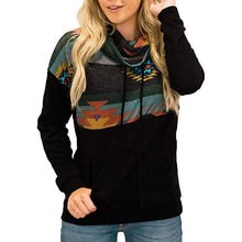 将图片加载到图库查看器，Women's Quarter Zip Color Block Pullover Sweatshirt

