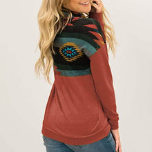 将图片加载到图库查看器，Women's Quarter Zip Color Block Pullover Sweatshirt

