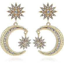 Load image into Gallery viewer, Women's Rhinestone Punk Earrings
