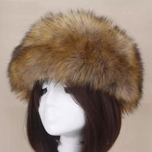 Load image into Gallery viewer, Women's Russian Faux Fluffy Fox Fur Hat
