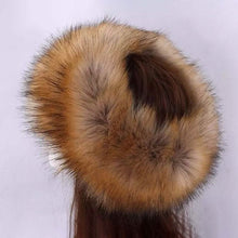 Load image into Gallery viewer, Women's Russian Faux Fluffy Fox Fur Hat
