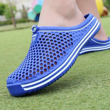 将图片加载到图库查看器，Womens Sandals Summer Fashion Hollow Out Breathable Beach Slippers Flip Flops EVA Massage Slippers Sandals Garden Clogs Shoes Women's Breathable Sandals Water Slippers
