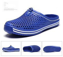 将图片加载到图库查看器，Womens Sandals Summer Fashion Hollow Out Breathable Beach Slippers Flip Flops EVA Massage Slippers Sandals Garden Clogs Shoes Women's Breathable Sandals Water Slippers
