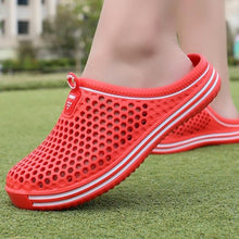 将图片加载到图库查看器，Womens Sandals Summer Fashion Hollow Out Breathable Beach Slippers Flip Flops EVA Massage Slippers Sandals Garden Clogs Shoes Women's Breathable Sandals Water Slippers
