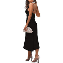 Load image into Gallery viewer, Women's Satin Spaghetti Strap Dress
