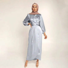将图片加载到图库查看器，Women's Satin Swing Maxi Dress

