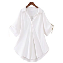 将图片加载到图库查看器，Women's Shirt Solid Color Top
