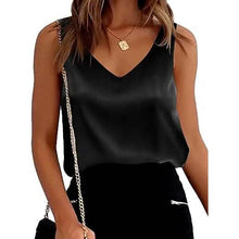 将图片加载到图库查看器，Womens Silk Satin Tank Tops
