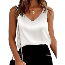 将图片加载到图库查看器，Womens Silk Satin Tank Tops

