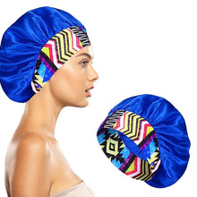 将图片加载到图库查看器，Women's Silky Satin Head Scarf Hair Wrap Cap Hat Headband Sleeping Bonnet
