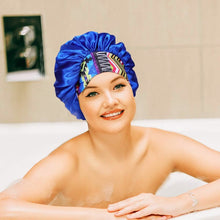 将图片加载到图库查看器，Women's Silky Satin Head Scarf Hair Wrap Cap Hat Headband Sleeping Bonnet
