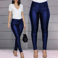 将图片加载到图库查看器，Women's Skinny Leather Pants
