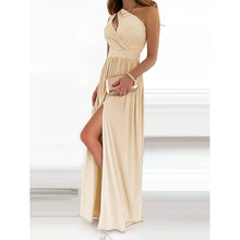 将图片加载到图库查看器，Women's Sleeveless One Shoulder Elegant Dress
