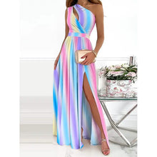 将图片加载到图库查看器，Women's Sleeveless One Shoulder Elegant Dress
