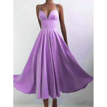 将图片加载到图库查看器，Women's Sleeveless Solid Color Open Back Maxi Dress
