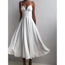 将图片加载到图库查看器，Women's Sleeveless Solid Color Open Back Maxi Dress
