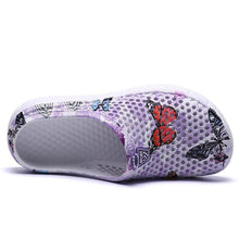 将图片加载到图库查看器，Womens Slip-On Quick Dry Water Clogs Shoes Beach Sandals Lightweight Breathable Bathroom Garden Clogs Shoes Summer Breathable Mesh Sandals Beach Footwear Anti-Slip Slippers Quick Drying Sandals
