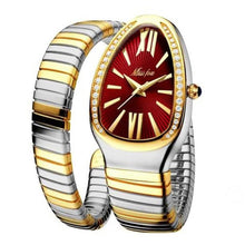 Load image into Gallery viewer, Women's Snake Shape Luxury Wrist Watch
