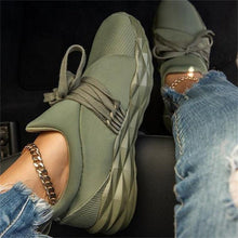 将图片加载到图库查看器，Womens Sneakers Casual Breathable Sport Shoes Autumn New Lace Up Vulcanized Sneakers Outdoor Walking Running Shoes Women Cushion Breathable Walking Tennis Sneakers
