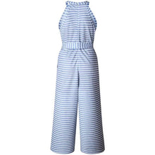 Load image into Gallery viewer, Women's Solid Color Crew Neck Casual Jumpsuit
