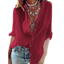 将图片加载到图库查看器，Women's Solid Colored Long Sleeve Basic Top
