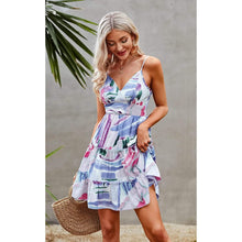 将图片加载到图库查看器，Women's Spaghetti Strap Backless Dress
