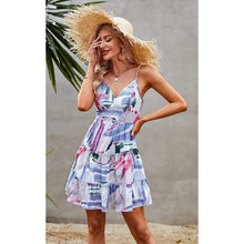 将图片加载到图库查看器，Women's Spaghetti Strap Backless Dress
