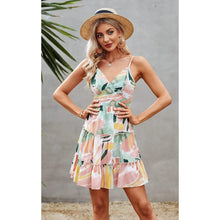 将图片加载到图库查看器，Women's Spaghetti Strap Backless Dress
