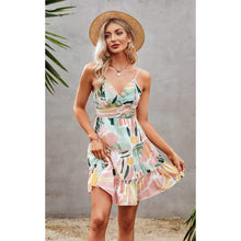 将图片加载到图库查看器，Women's Spaghetti Strap Backless Dress
