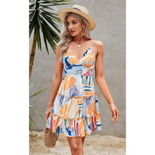 将图片加载到图库查看器，Women's Spaghetti Strap Backless Dress
