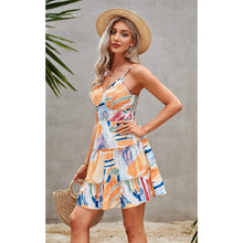 将图片加载到图库查看器，Women's Spaghetti Strap Backless Dress
