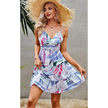 将图片加载到图库查看器，Women's Spaghetti Strap Backless Dress
