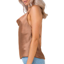 Load image into Gallery viewer, Women's Spaghetti Strap V-Neck Satin Suspender
