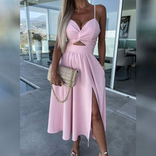 Load image into Gallery viewer, Women‚Äòs Split Cut Out Midi Dress
