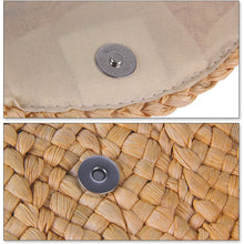 Load image into Gallery viewer, Women's Straw Clutch Purse
