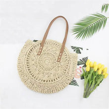 将图片加载到图库查看器，Women's Straw Tote Bag Boho Style
