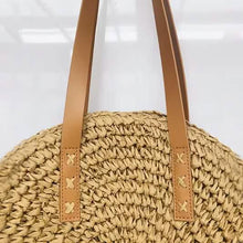 将图片加载到图库查看器，Women's Straw Tote Bag Boho Style
