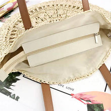 将图片加载到图库查看器，Women's Straw Tote Bag Boho Style
