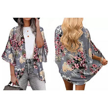 Load image into Gallery viewer, Women's Summer Kimono Cardigan Cover Up in Leopard and Floral
