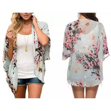 Load image into Gallery viewer, Women's Summer Kimono Cardigan Cover Up in Leopard and Floral
