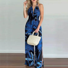 Load image into Gallery viewer, Women's Summer New Digital Printing Colorful Slit Jumpsuit
