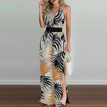 Load image into Gallery viewer, Women's Summer New Digital Printing Colorful Slit Jumpsuit
