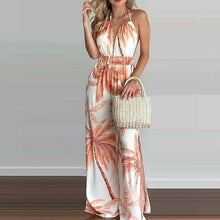 Load image into Gallery viewer, Women's Summer New Digital Printing Colorful Slit Jumpsuit
