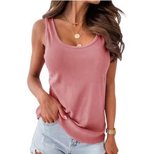 Load image into Gallery viewer, Women's Tank Top Plain Sleeveless Casual Basic U Neck Regular Cotton
