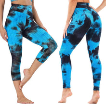 Load image into Gallery viewer, Women's Tie Dye High Waist Tummy Control Butt Lift Yoga Pants Workout Leggings
