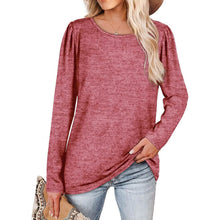 Load image into Gallery viewer, Womens Tops V Neck Summer Petal Sleeve Casual Tshirts
