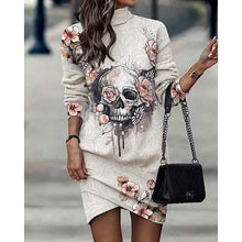Load image into Gallery viewer, Women‚Äòs Turtleneck Sweatshirt Dress
