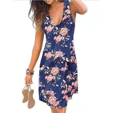将图片加载到图库查看器，Women's V-Neck A-Line Knee Length Skirt
